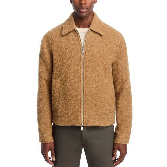 Michael Kors NWT Zip Front Wool Jacket Dark Camel XXL - Picture 4 of 8